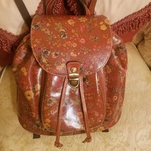 Patricia Nash Leather Floral BackPack/Handbag/Satchel